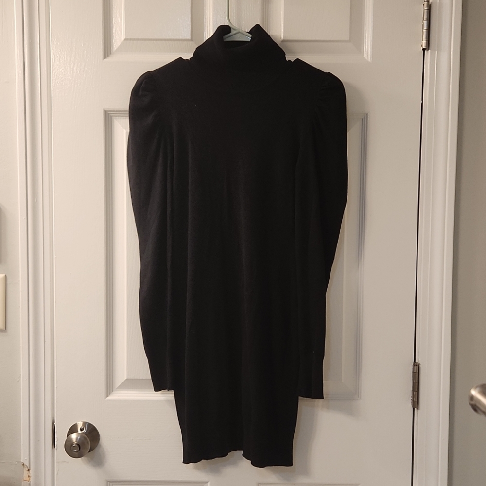 Black Turtleneck Sweater Dress